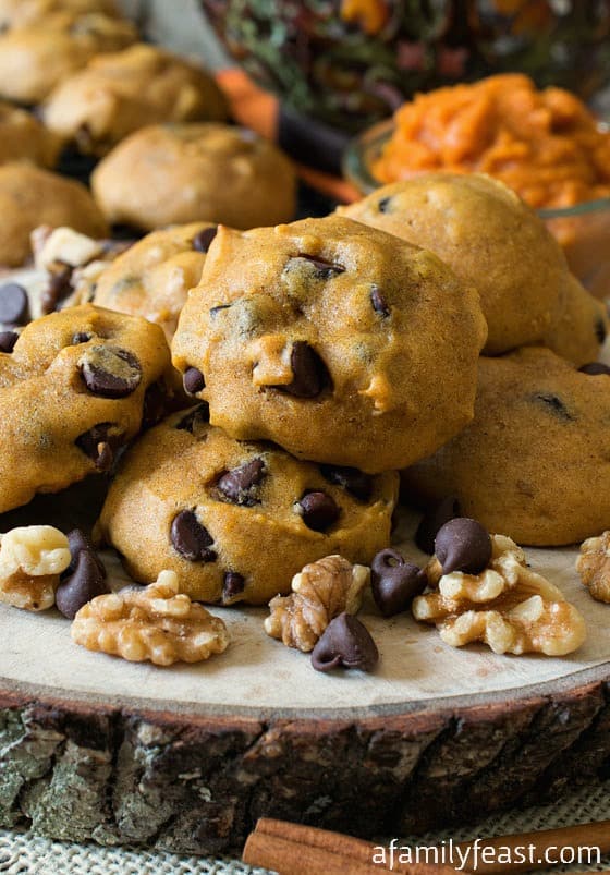 Family Favorite Soft Pumpkin Chocolate Chip Cookies for Fall